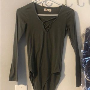 Hollister Olive Bodysuit